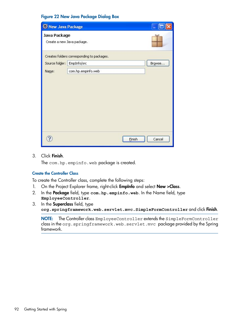 Create the controller class | HP Integrity NonStop J-Series User Manual | Page 92 / 470