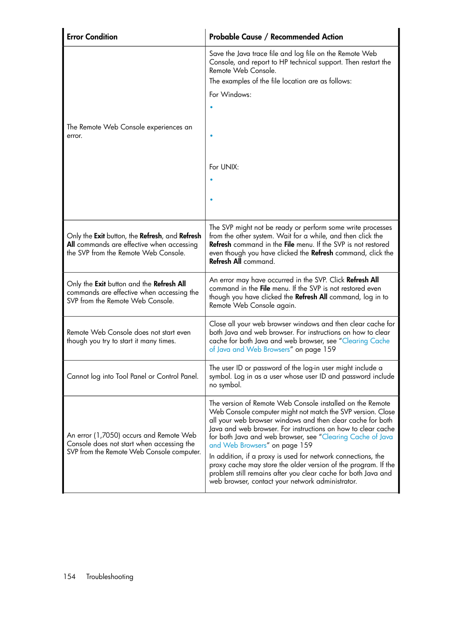 HP StorageWorks XP Remote Web Console Software User Manual | Page 154 / 174