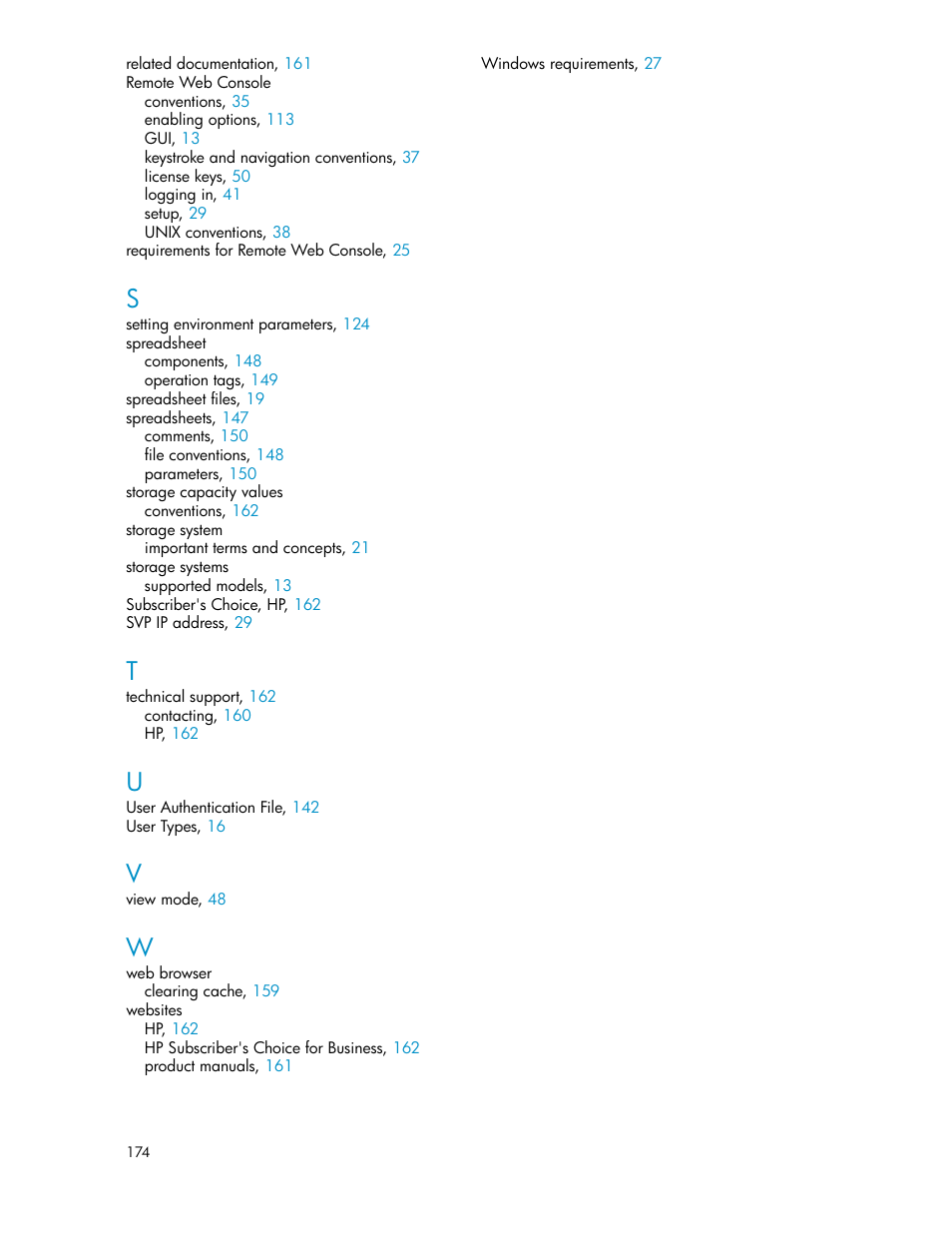 HP StorageWorks XP Remote Web Console Software User Manual | Page 174 / 174
