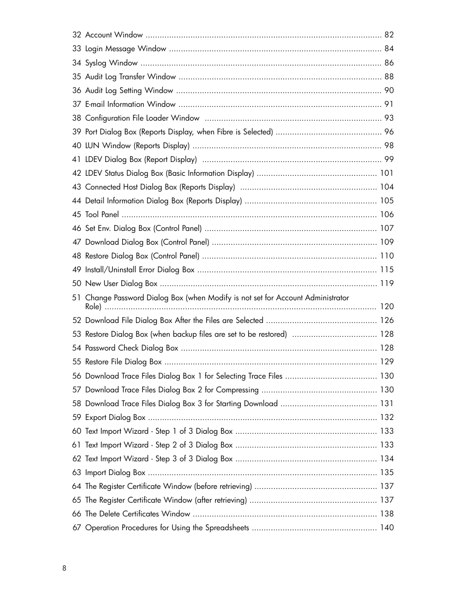 HP StorageWorks XP Remote Web Console Software User Manual | Page 8 / 174