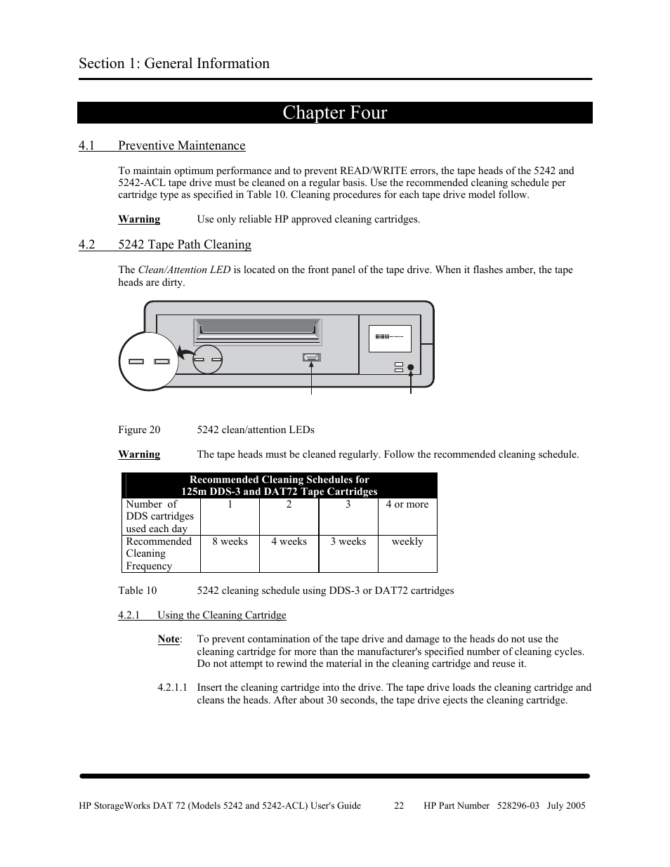 Chapter four, 1 preventive maintenance | HP Integrity NonStop H-Series User Manual | Page 29 / 79