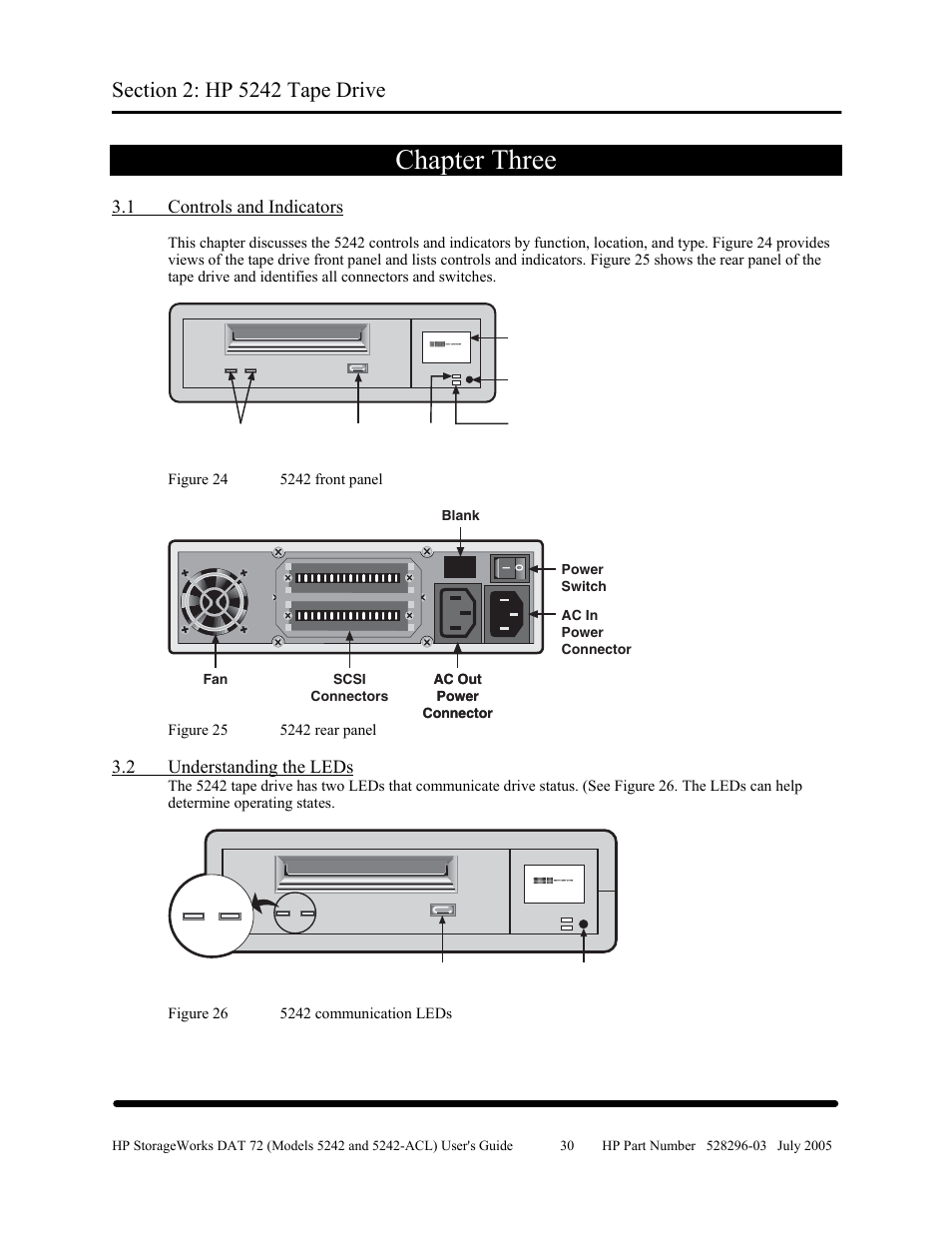 Chapter three, 1 controls and indicators, 2 understanding the leds | HP Integrity NonStop H-Series User Manual | Page 37 / 79