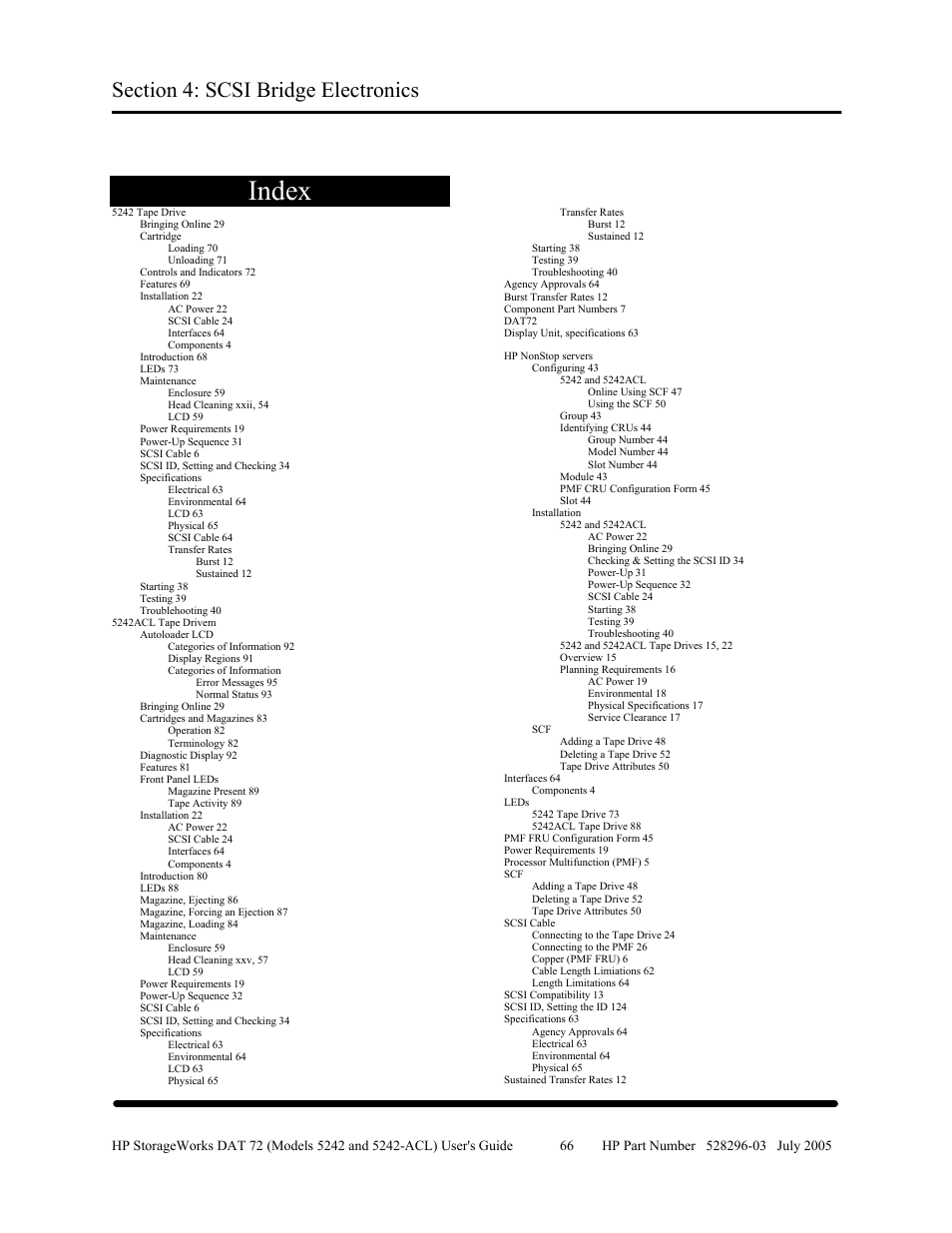 Index | HP Integrity NonStop H-Series User Manual | Page 73 / 79