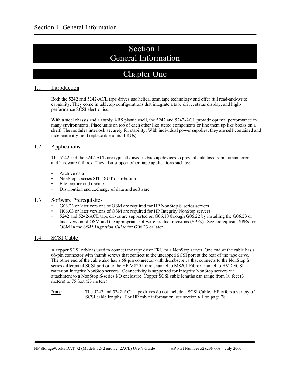 Chapter one | HP Integrity NonStop H-Series User Manual | Page 8 / 79