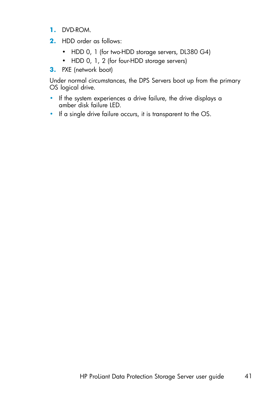 HP ProLiant ML310 G3 Data Protection Storage Server User Manual | Page 41 / 62