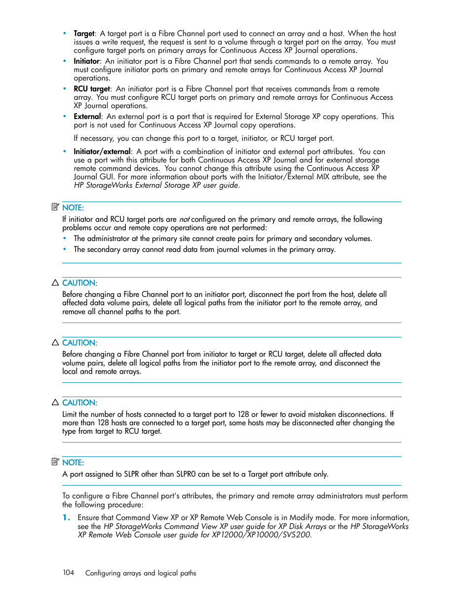 HP XP Continuous Access Software User Manual | Page 104 / 234