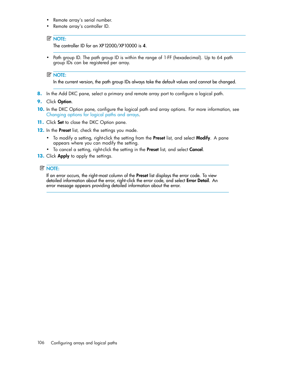 HP XP Continuous Access Software User Manual | Page 106 / 234