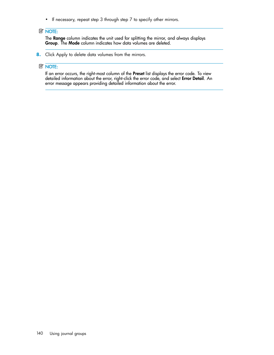 HP XP Continuous Access Software User Manual | Page 140 / 234