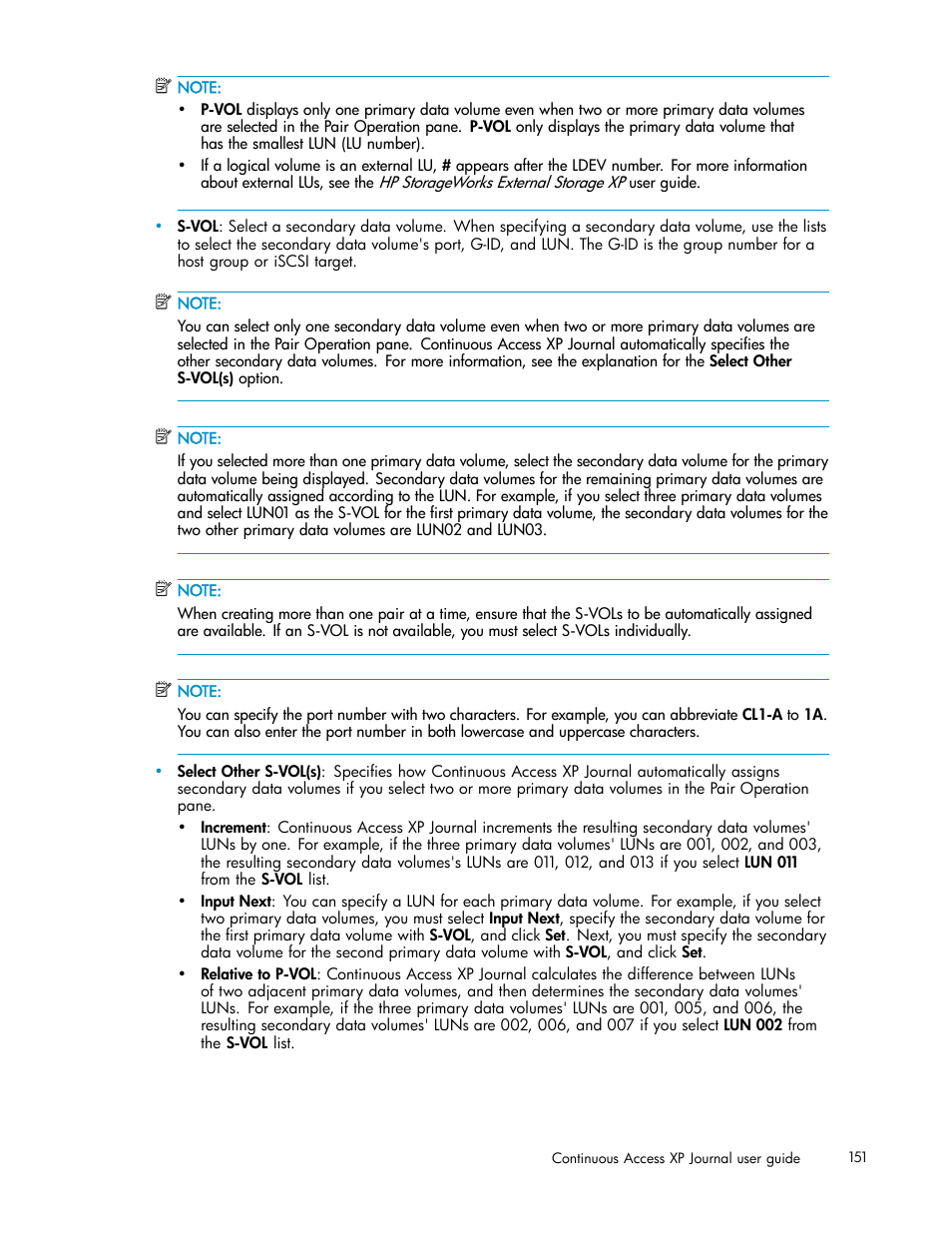 HP XP Continuous Access Software User Manual | Page 151 / 234