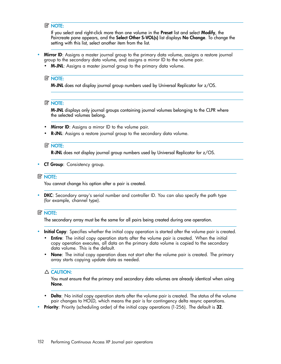 HP XP Continuous Access Software User Manual | Page 152 / 234