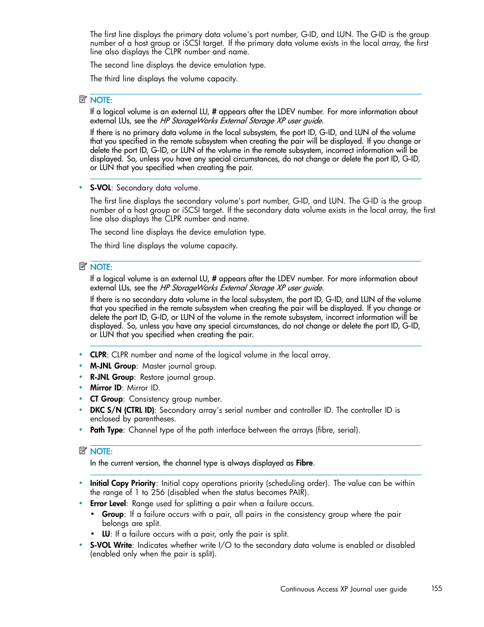 HP XP Continuous Access Software User Manual | Page 155 / 234