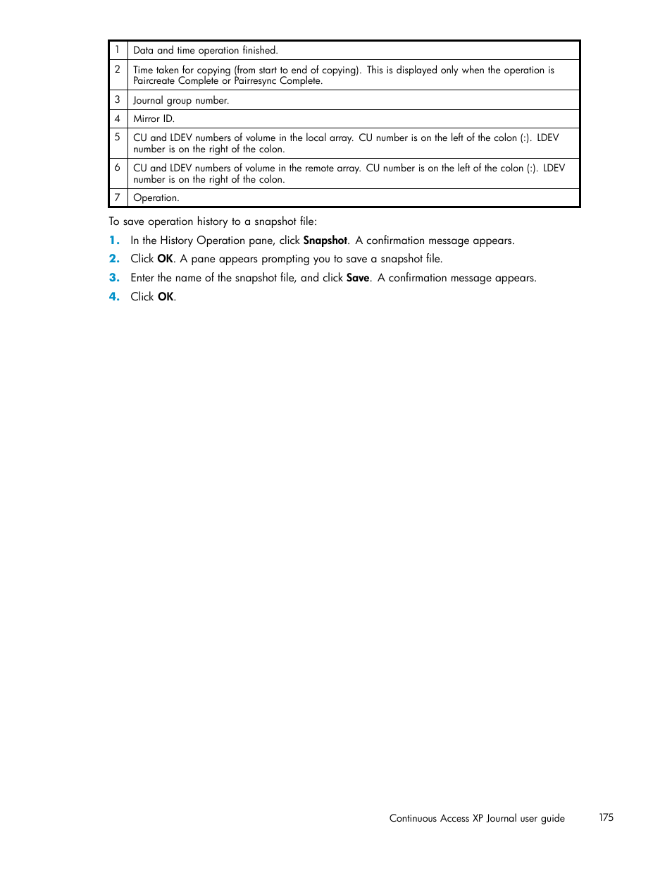 HP XP Continuous Access Software User Manual | Page 175 / 234