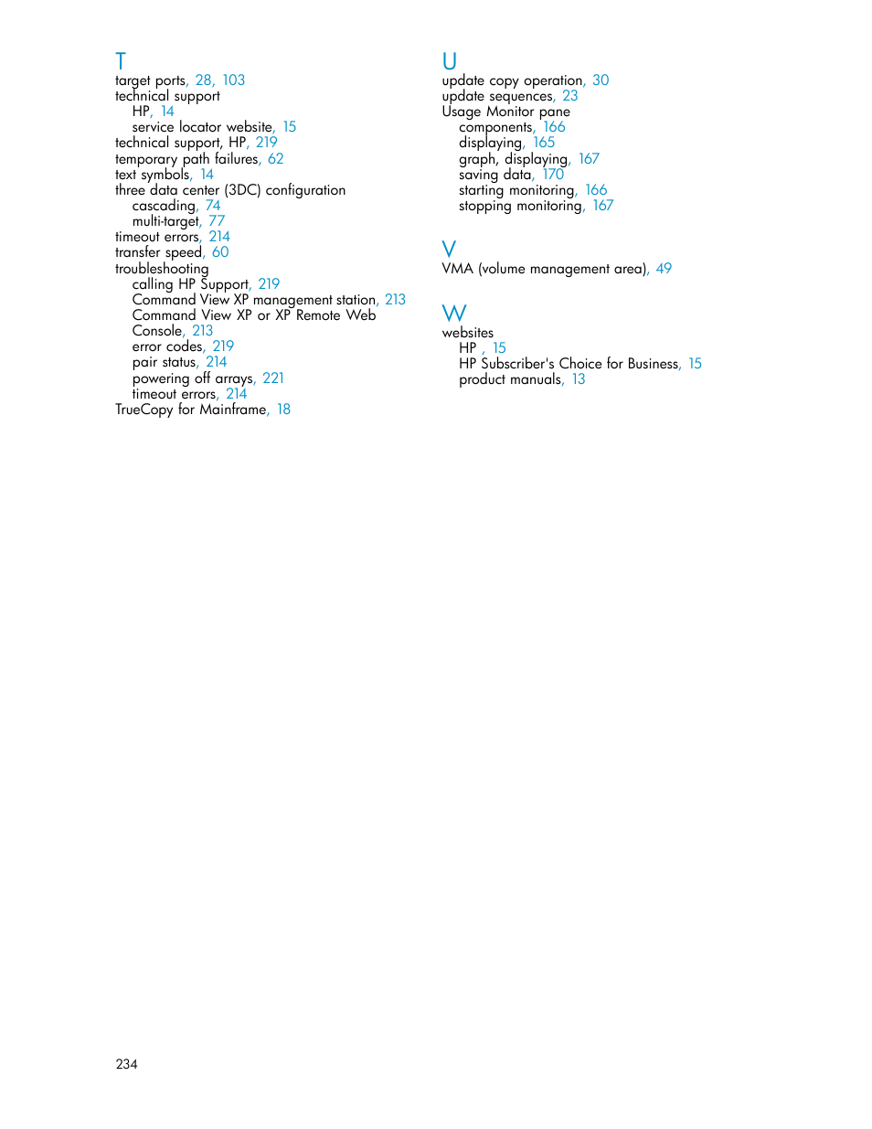 HP XP Continuous Access Software User Manual | Page 234 / 234