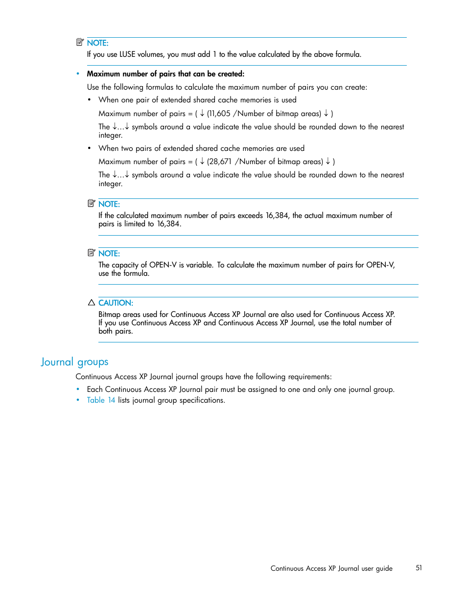 Journal groups | HP XP Continuous Access Software User Manual | Page 51 / 234