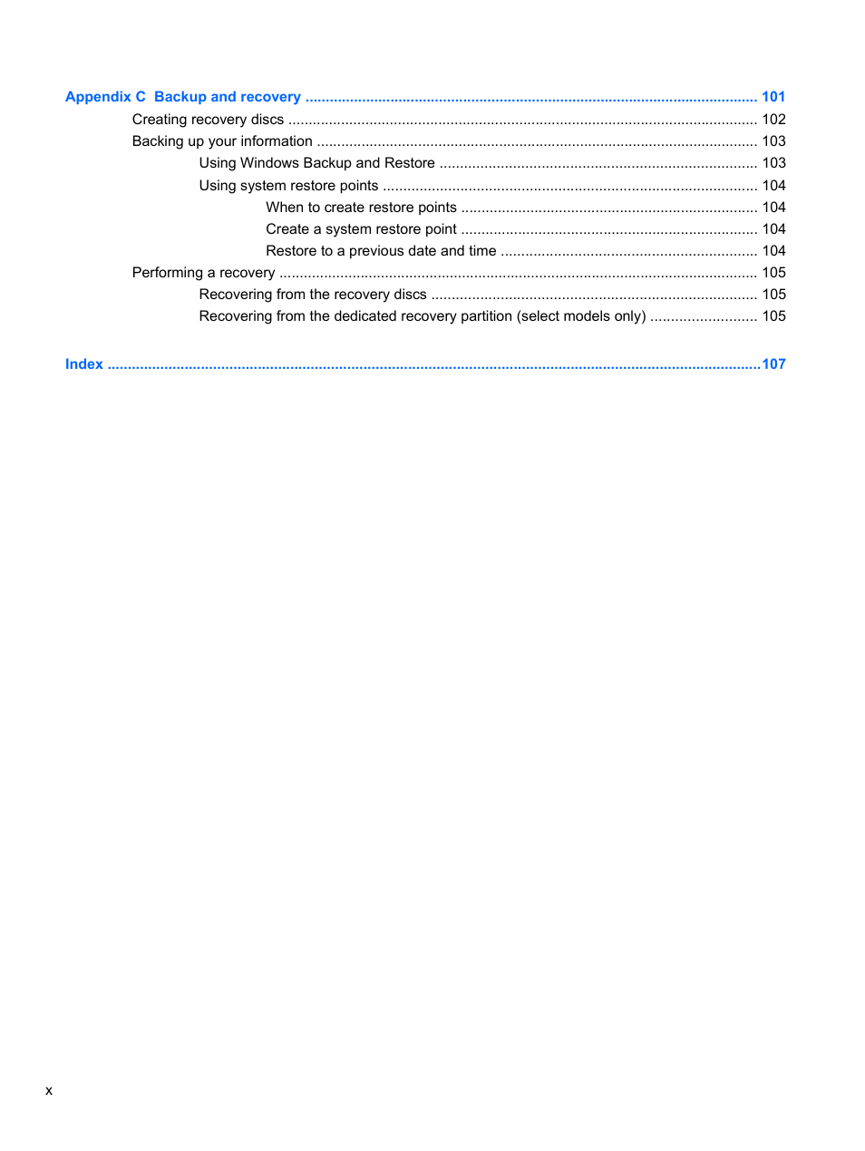 HP Pavilion dv7-4297cl Entertainment Notebook PC User Manual | Page 10 / 121