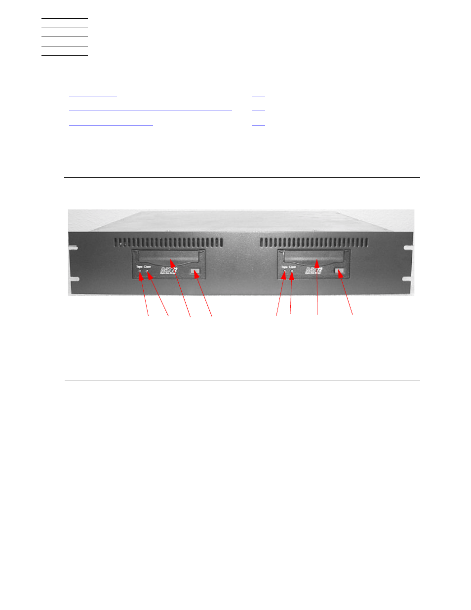 3 operation, Front panel, Operation | Figure 3-1, Front view of tape drive | HP Integrity NonStop H-Series User Manual | Page 15 / 34