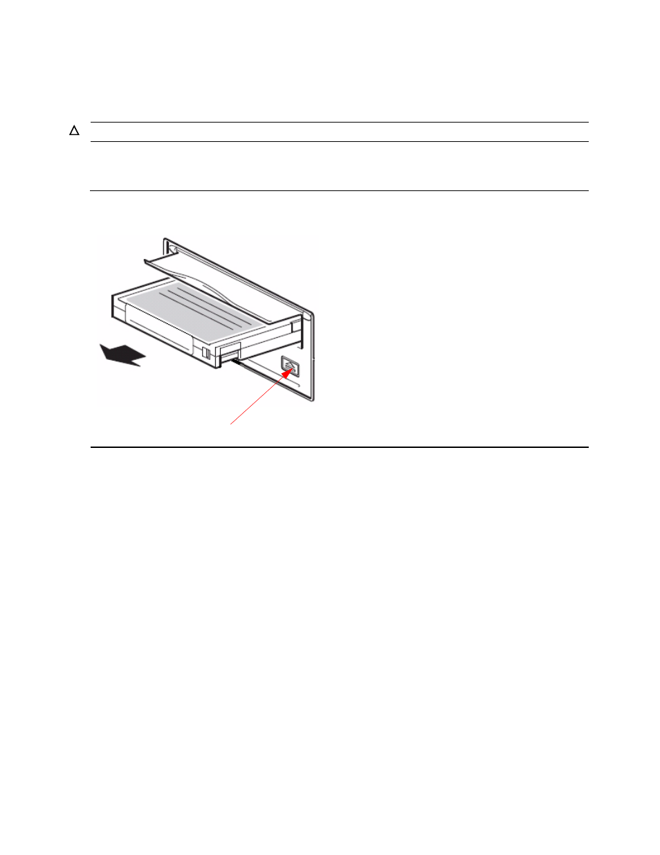 Removing tape cartridges, Figure 3-3, Ejecting a cartridge | HP Integrity NonStop H-Series User Manual | Page 18 / 34