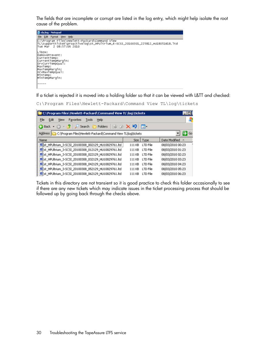 HP Linear Tape File System Software User Manual | Page 30 / 36