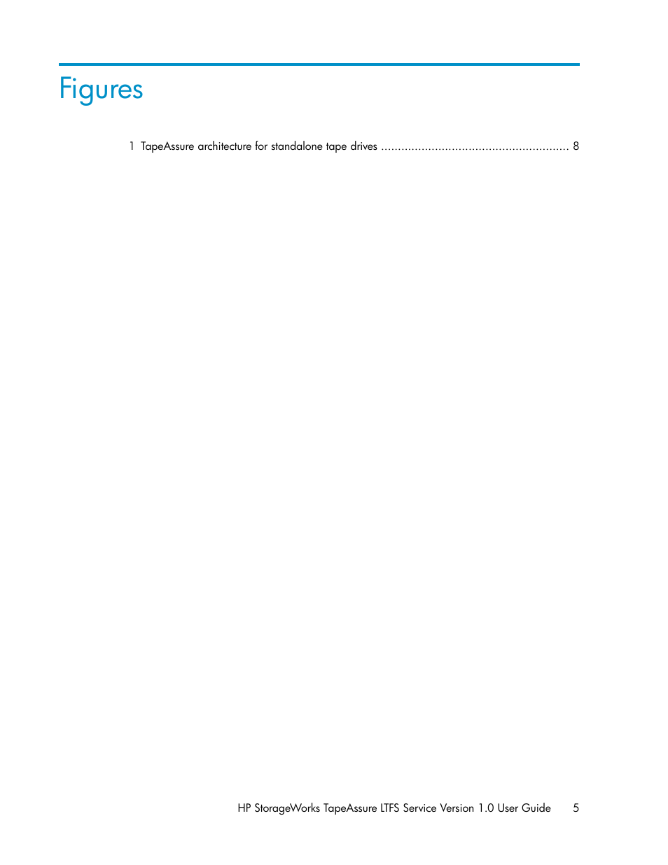 Figures | HP Linear Tape File System Software User Manual | Page 5 / 36