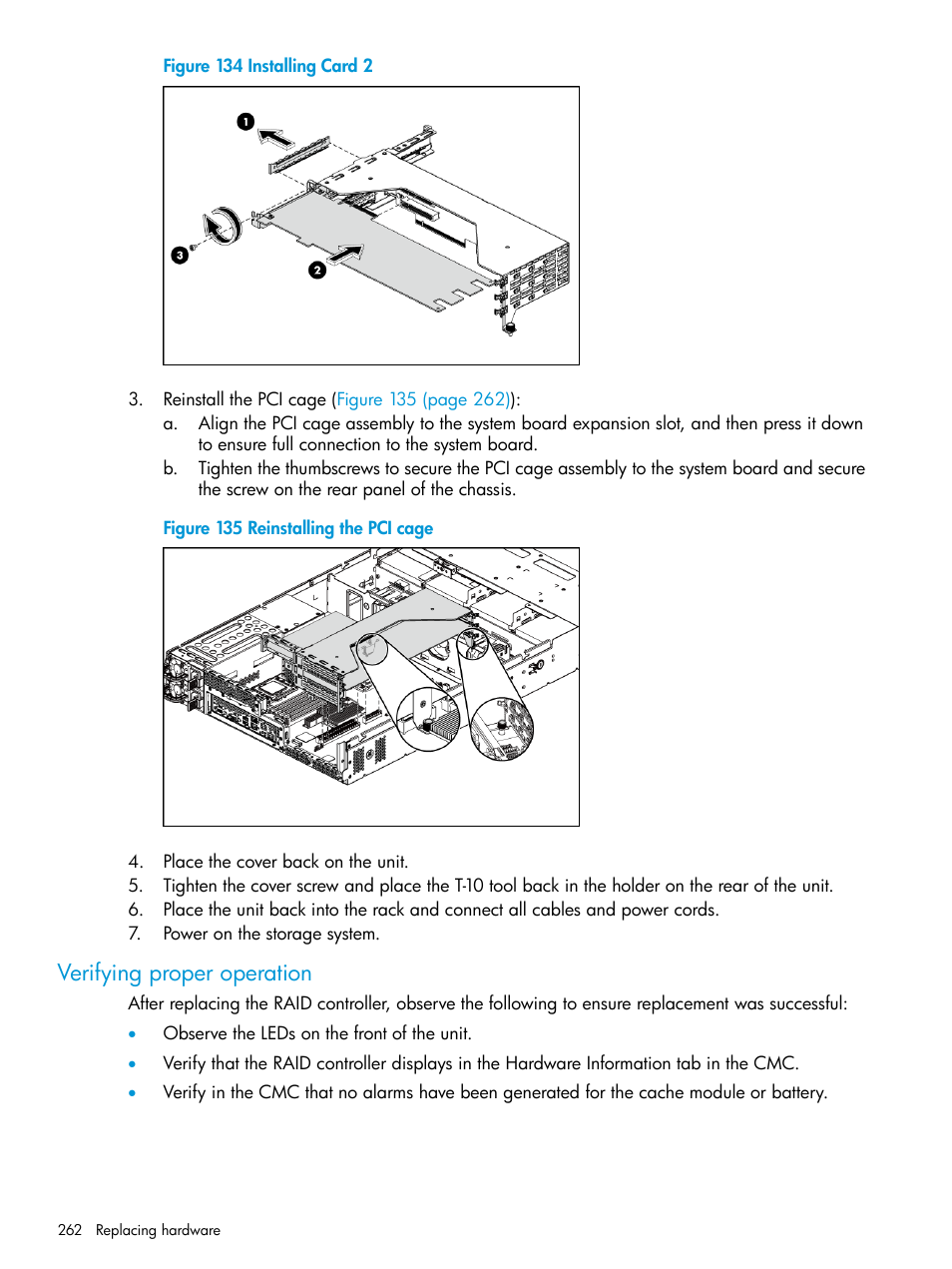 Verifying proper operation | HP LeftHand P4000 SAN Solutions User Manual | Page 262 / 290
