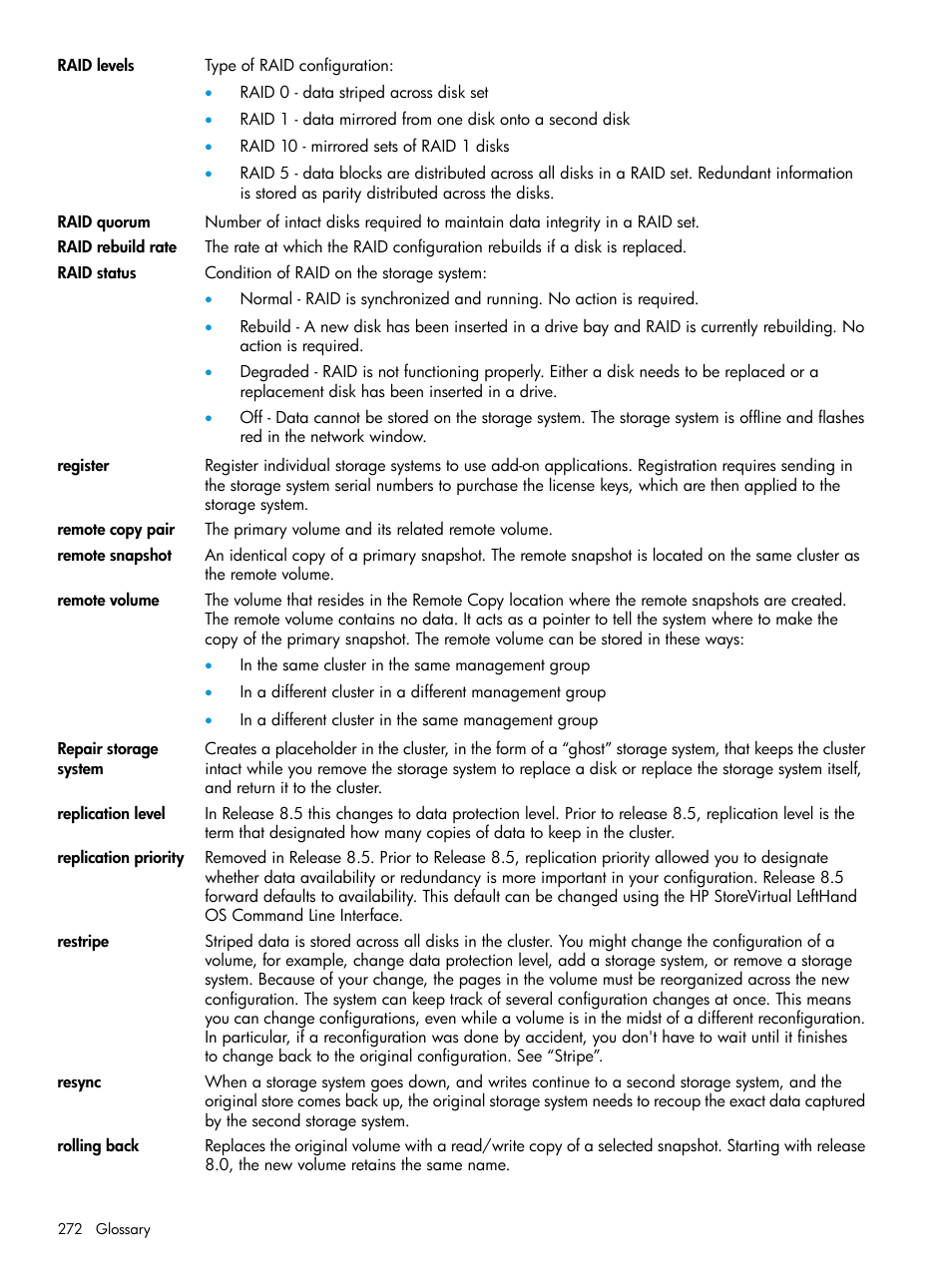 HP LeftHand P4000 SAN Solutions User Manual | Page 272 / 290