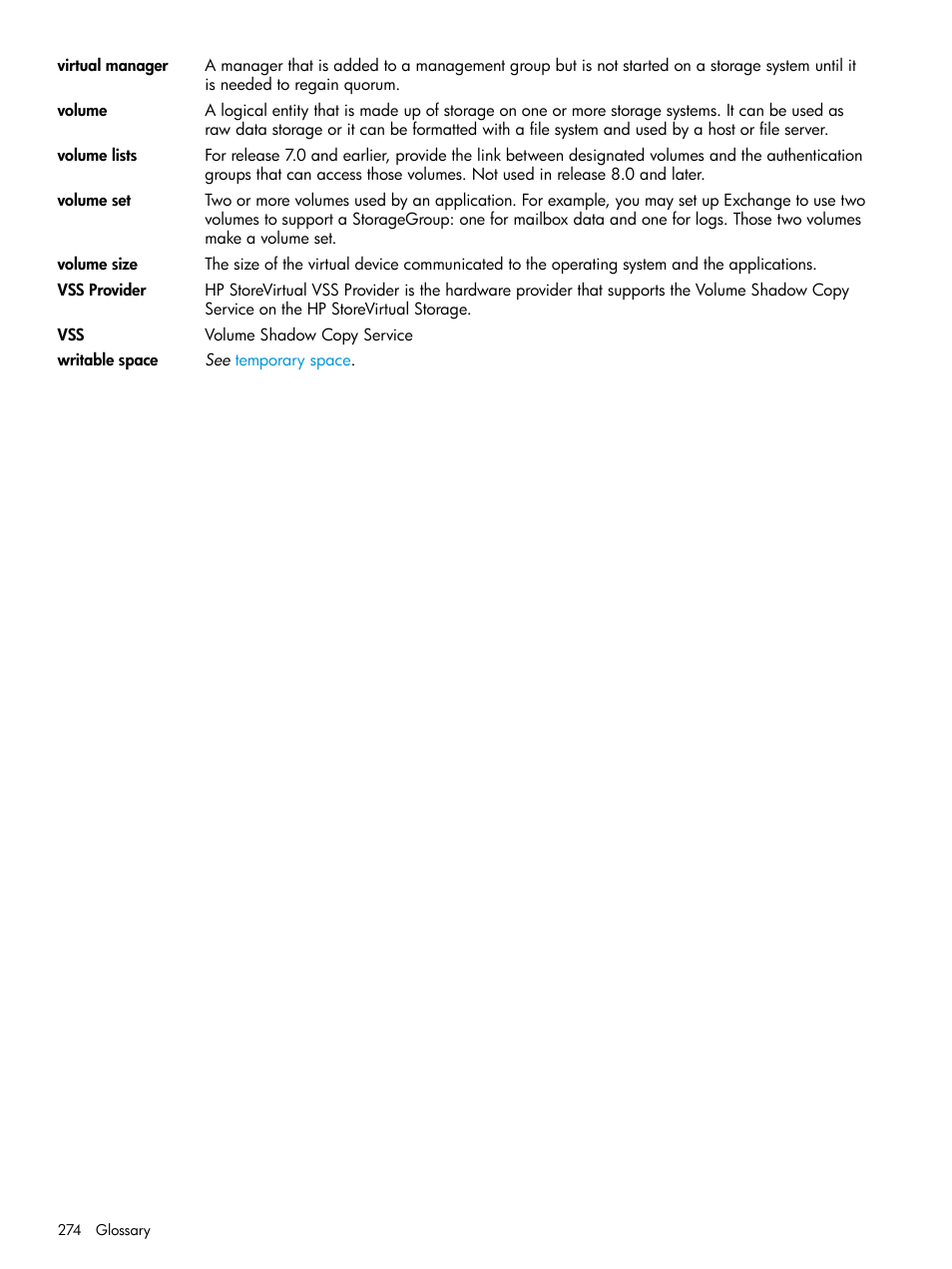 HP LeftHand P4000 SAN Solutions User Manual | Page 274 / 290