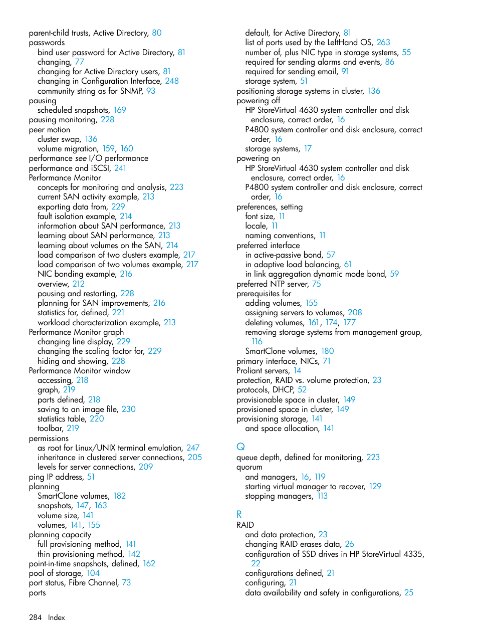 HP LeftHand P4000 SAN Solutions User Manual | Page 284 / 290