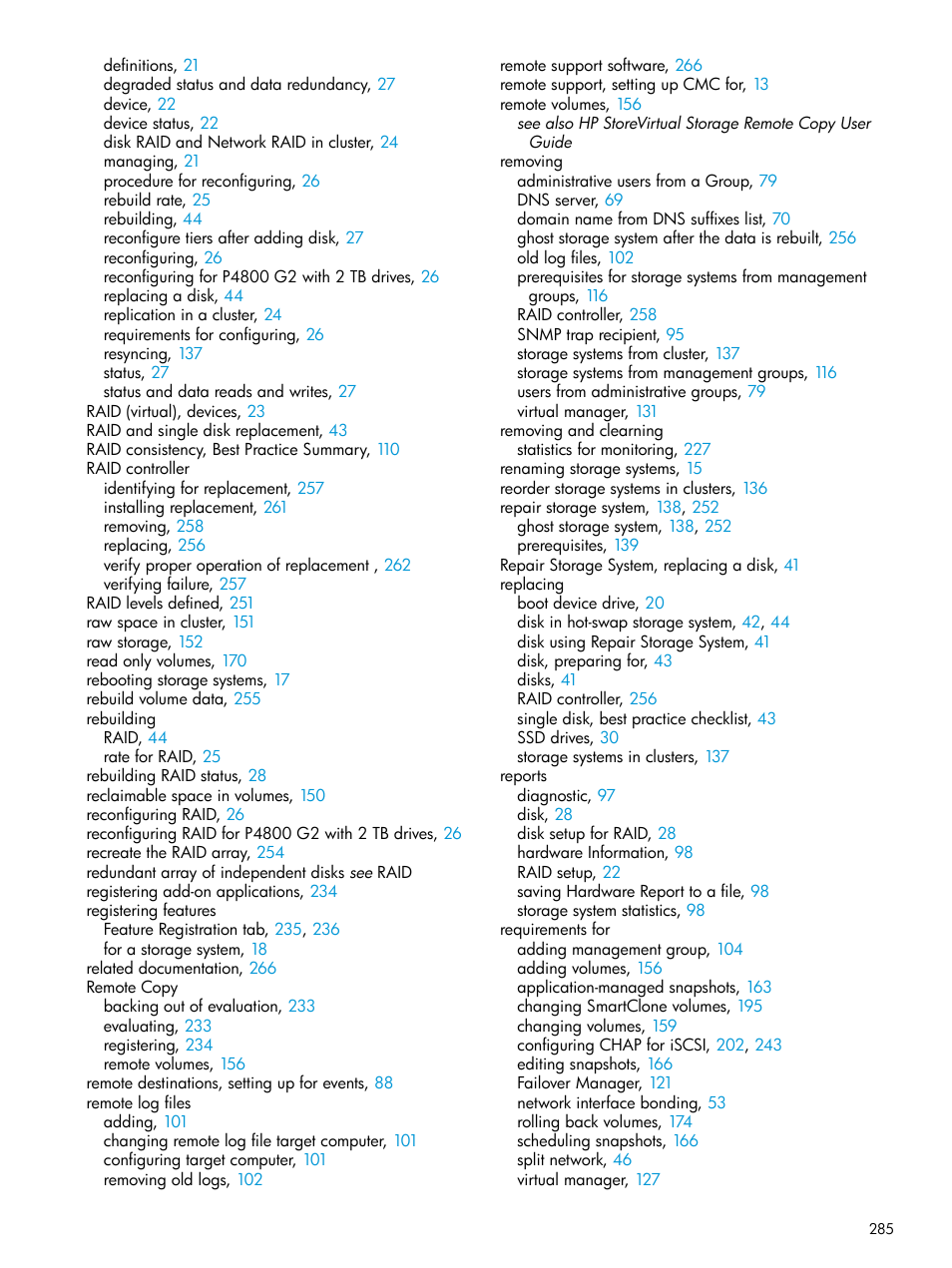 HP LeftHand P4000 SAN Solutions User Manual | Page 285 / 290