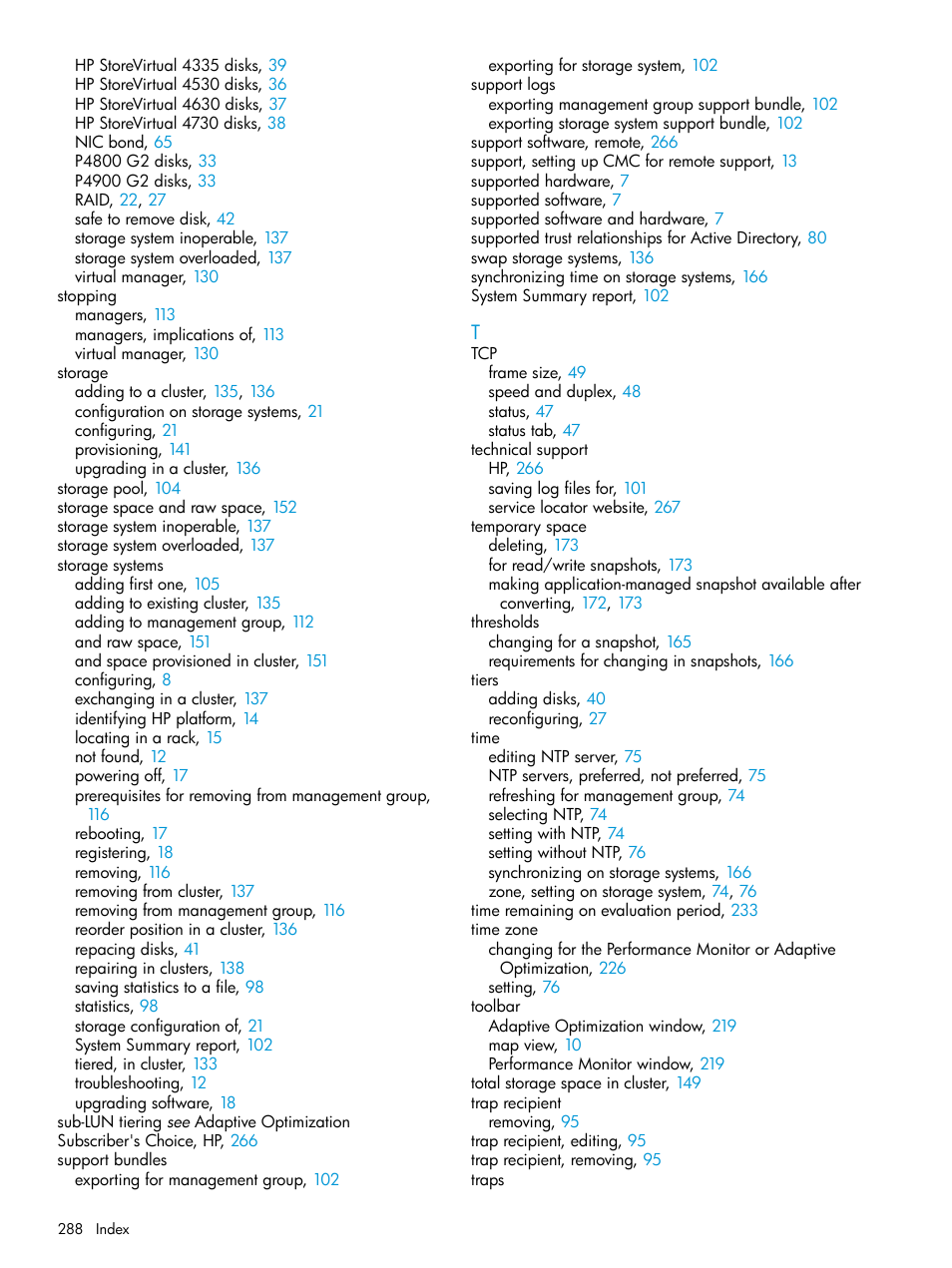 HP LeftHand P4000 SAN Solutions User Manual | Page 288 / 290