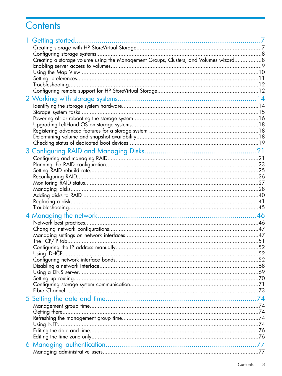 HP LeftHand P4000 SAN Solutions User Manual | Page 3 / 290