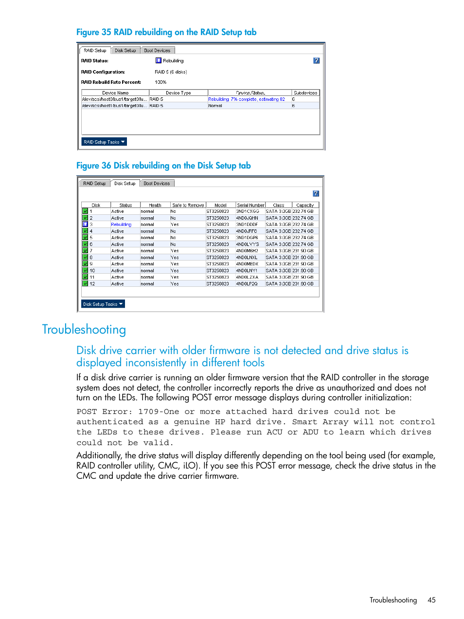 Troubleshooting | HP LeftHand P4000 SAN Solutions User Manual | Page 45 / 290