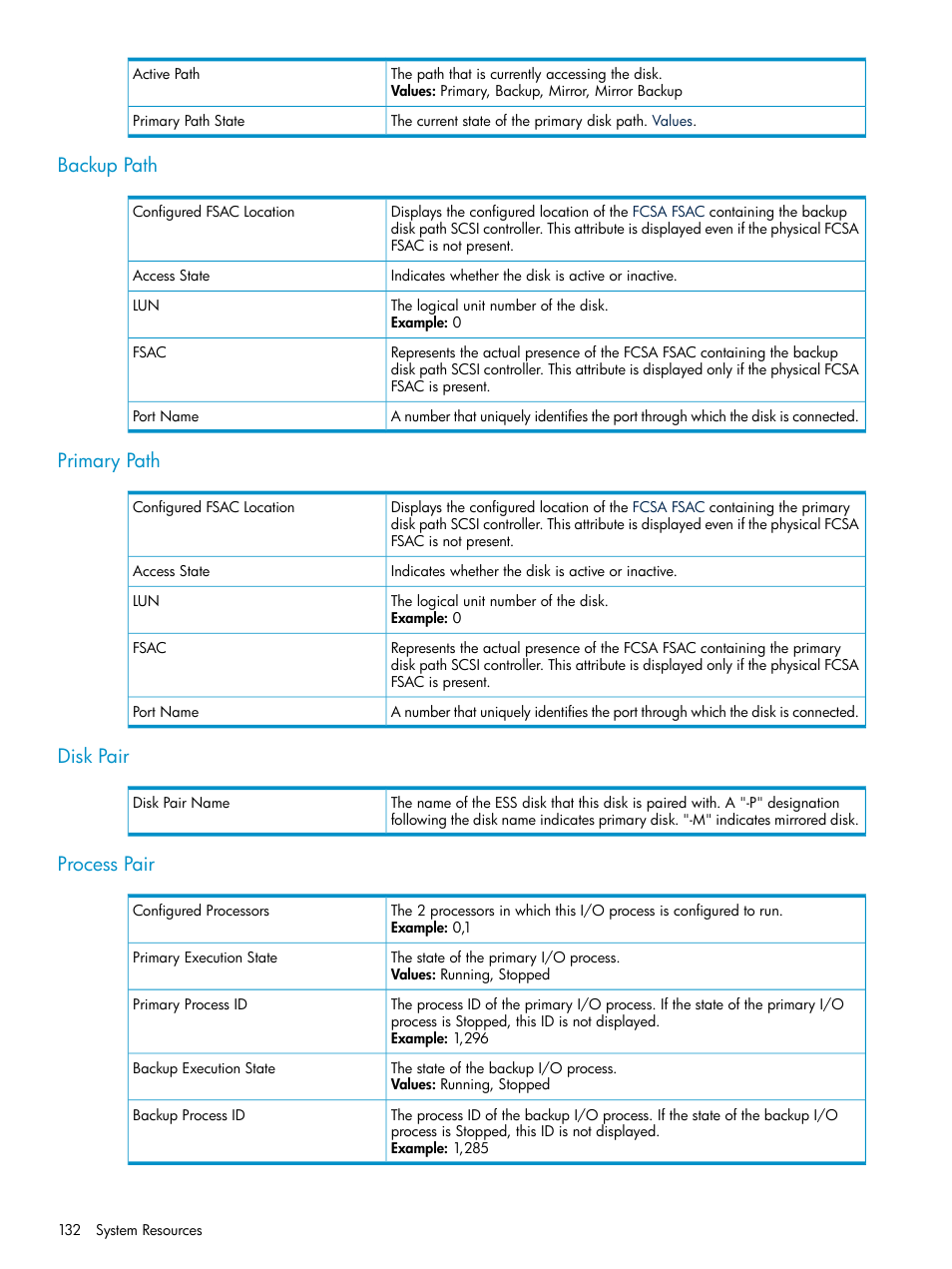 Backup path, Primary path, Disk pair | Process pair, Backup path primary path disk pair process pair | HP Integrity NonStop J-Series User Manual | Page 132 / 328
