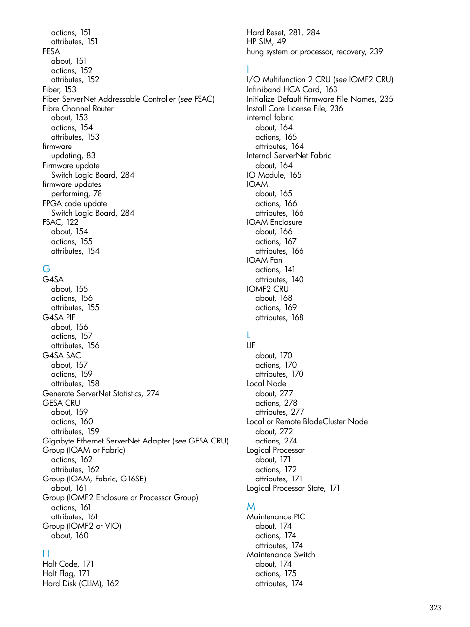 HP Integrity NonStop J-Series User Manual | Page 323 / 328