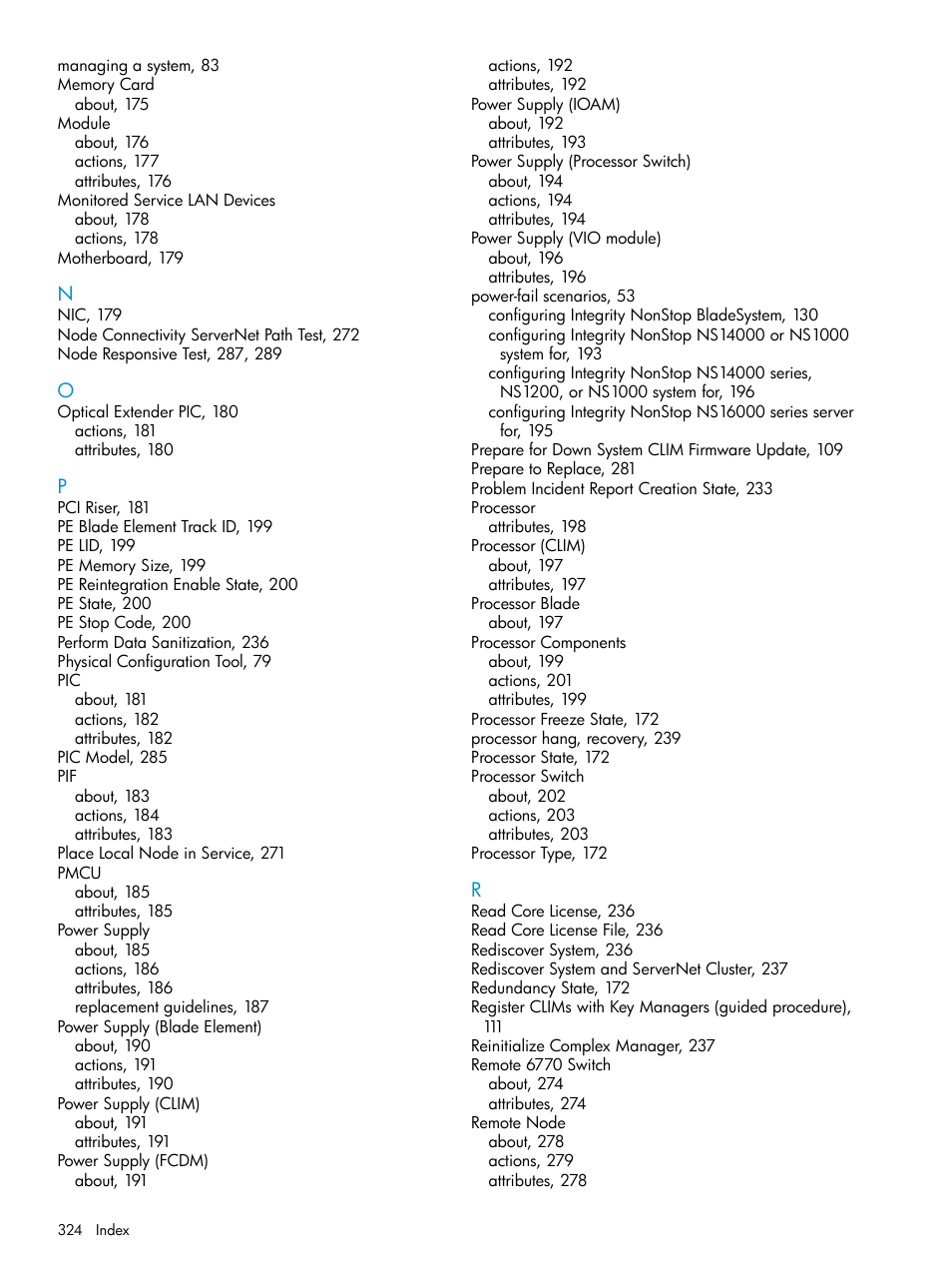 HP Integrity NonStop J-Series User Manual | Page 324 / 328