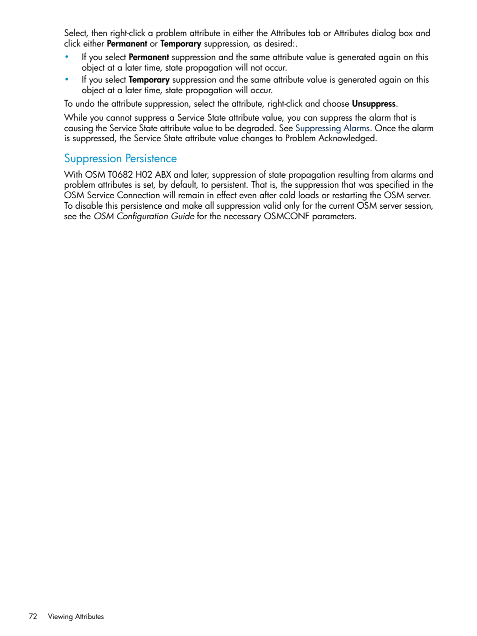 Suppression persistence | HP Integrity NonStop J-Series User Manual | Page 72 / 328