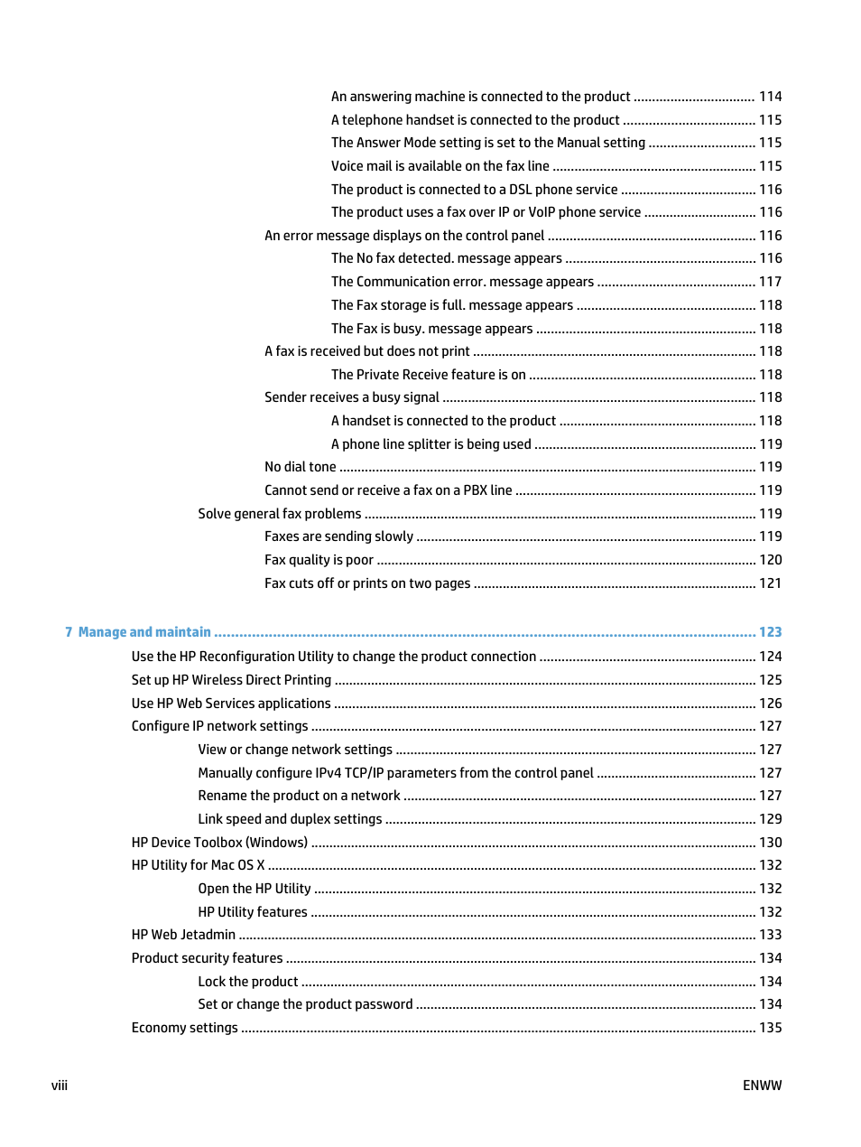 HP LaserJet Pro 400 MFP M425 User Manual | Page 10 / 228