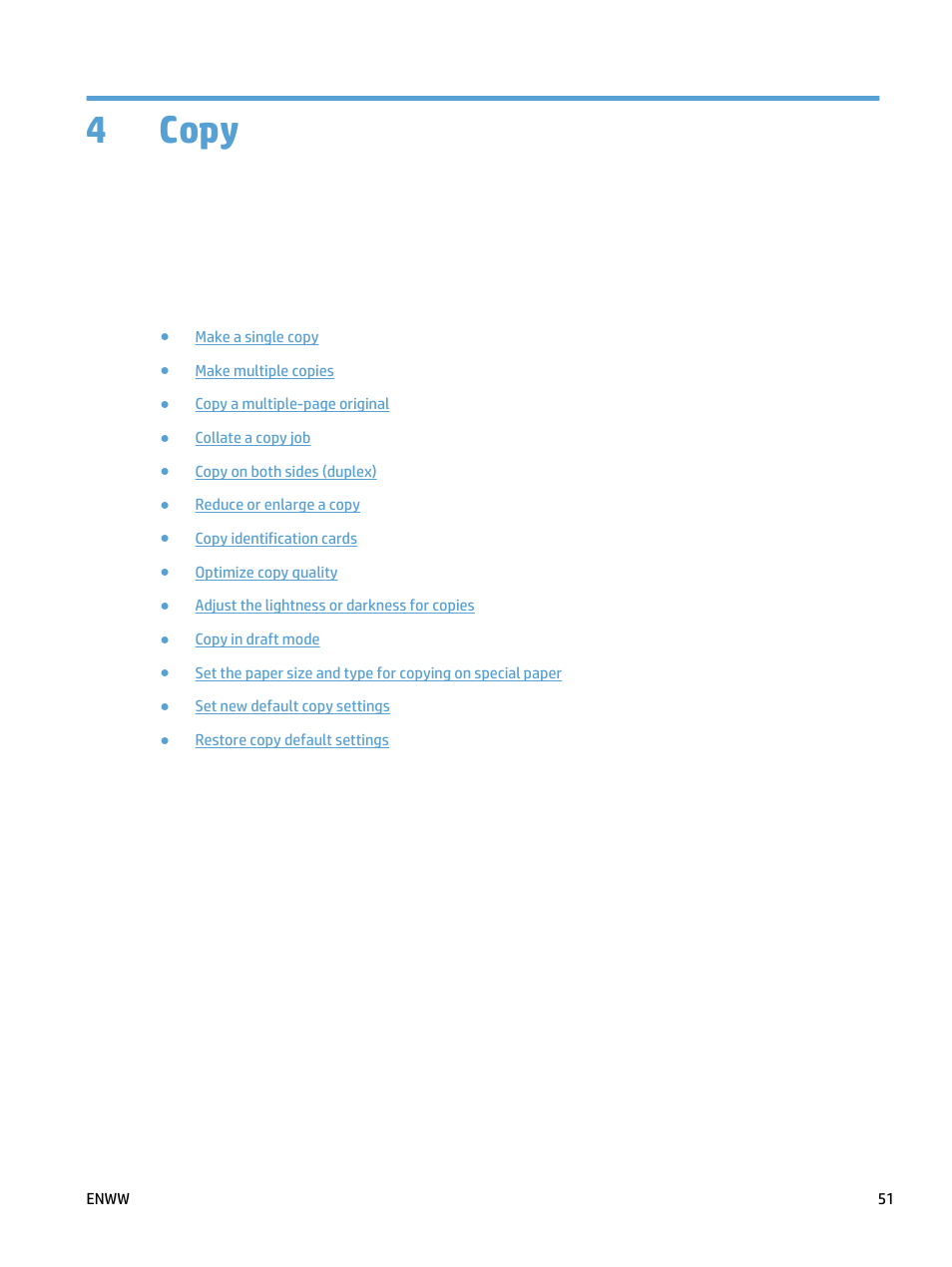 Copy, 4 copy, 4copy | HP LaserJet Pro 400 MFP M425 User Manual | Page 67 / 228