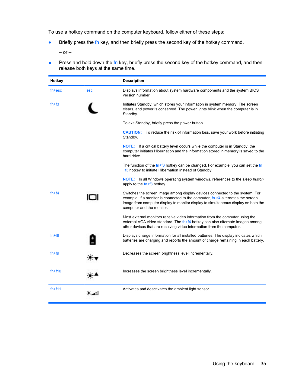 HP EliteBook 2540p Notebook PC User Manual | Page 47 / 173