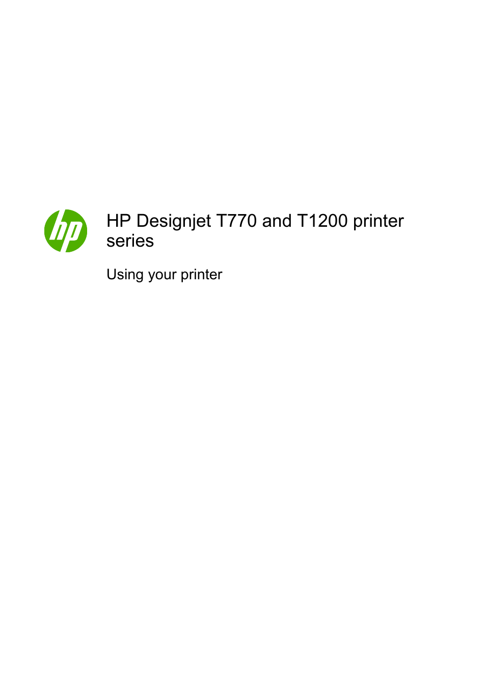 HP Designjet T1200 Printer series User Manual | 200 pages