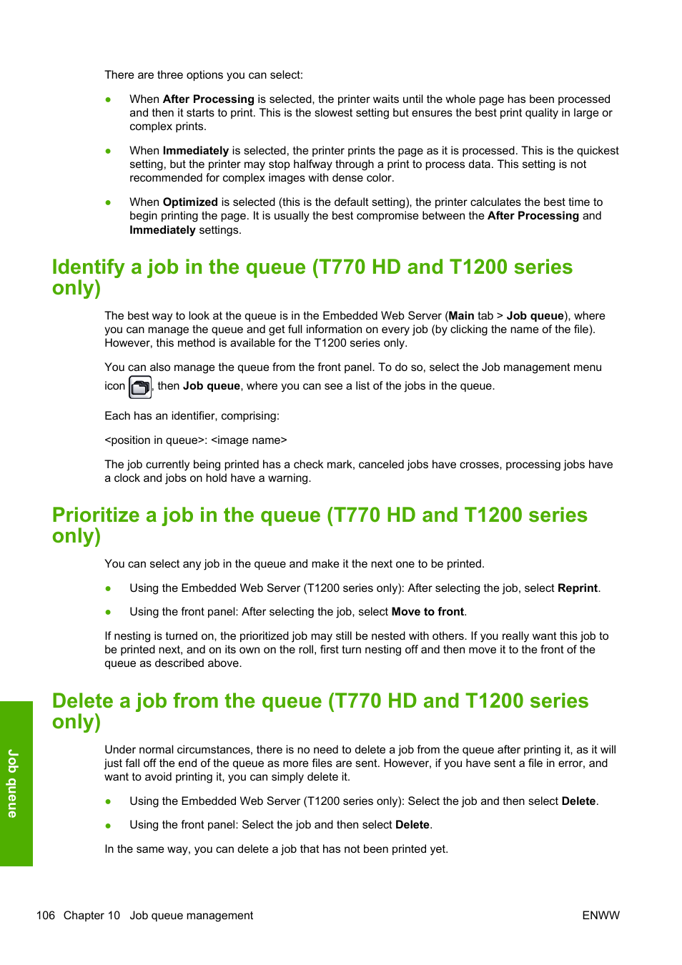 HP Designjet T1200 Printer series User Manual | Page 114 / 200