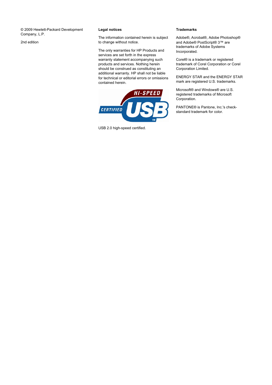 HP Designjet T1200 Printer series User Manual | Page 2 / 200