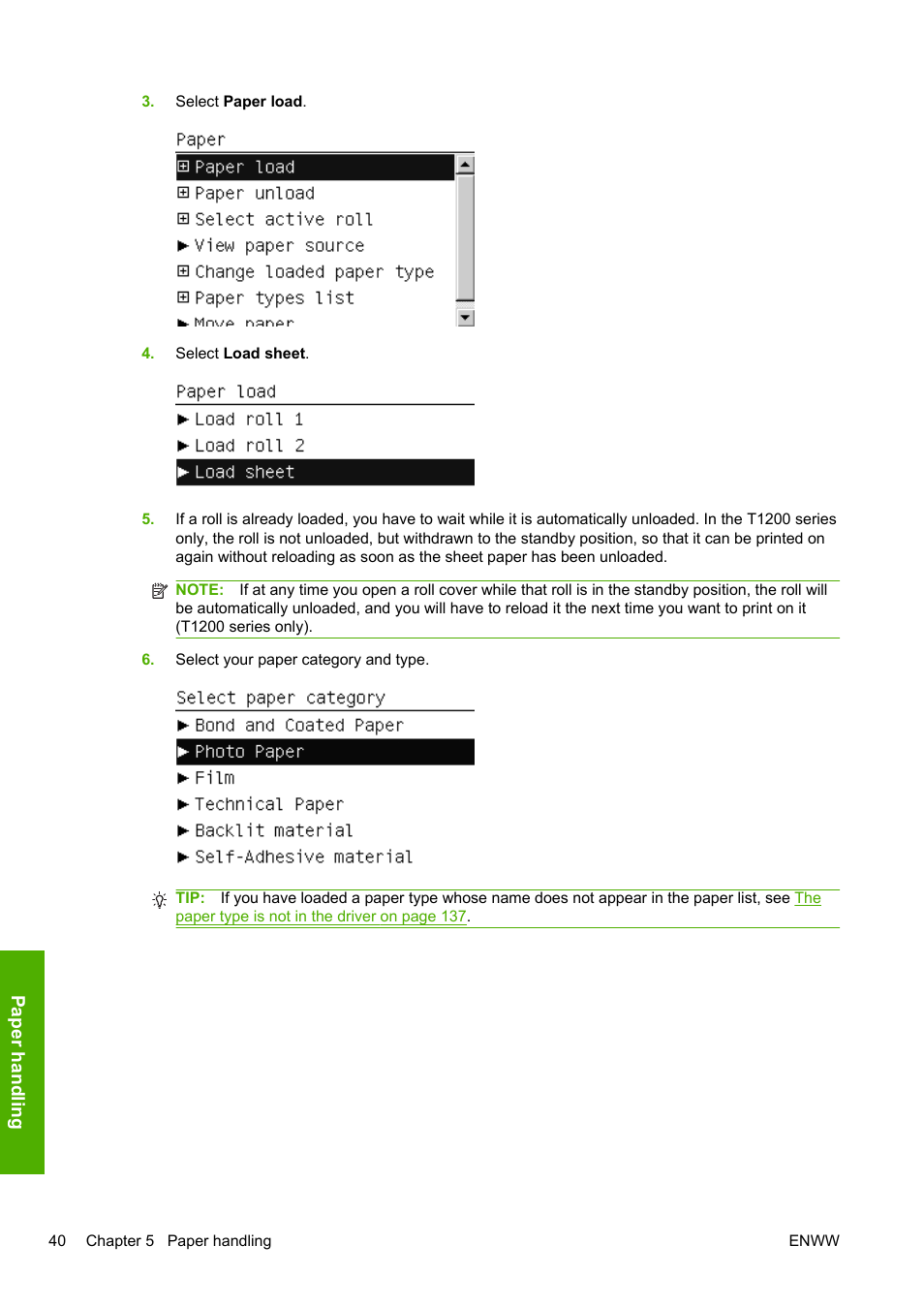 HP Designjet T1200 Printer series User Manual | Page 48 / 200