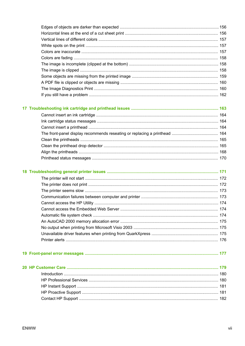 HP Designjet T1200 Printer series User Manual | Page 7 / 200