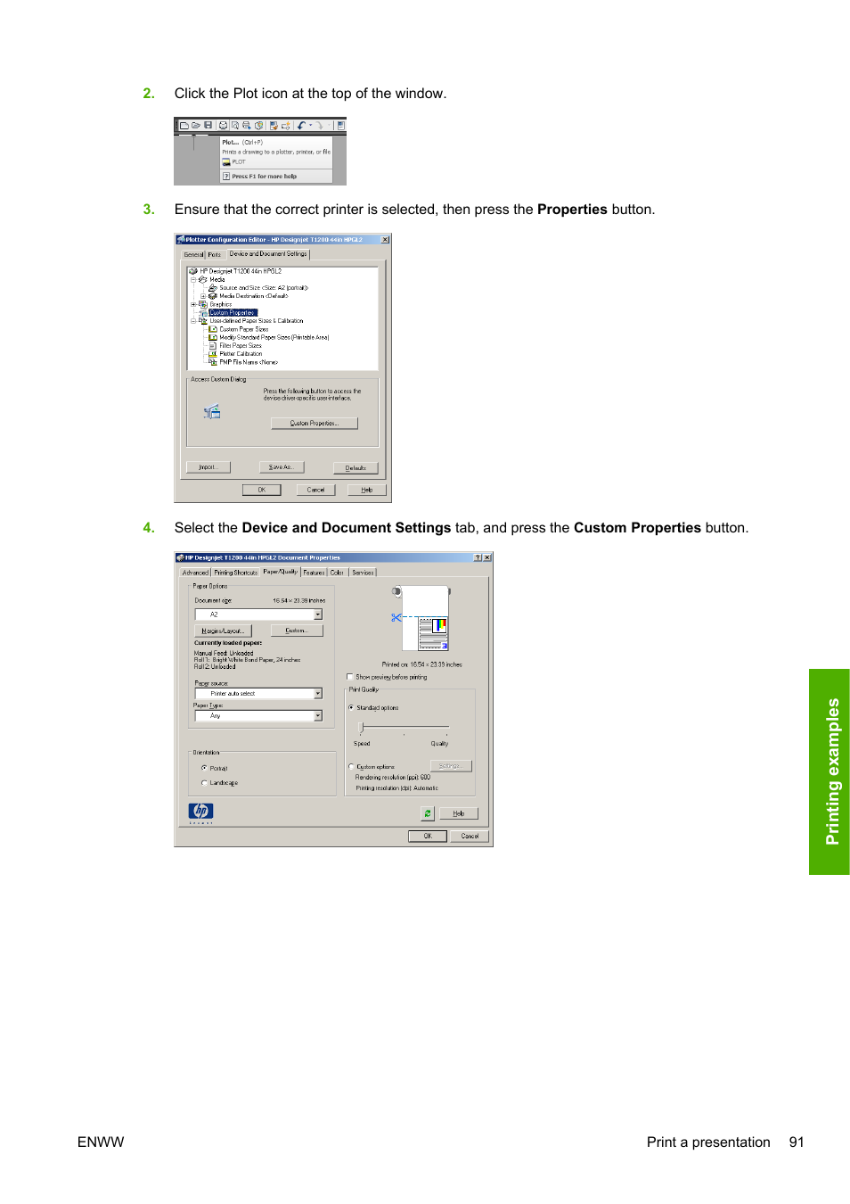 HP Designjet T1200 Printer series User Manual | Page 99 / 200