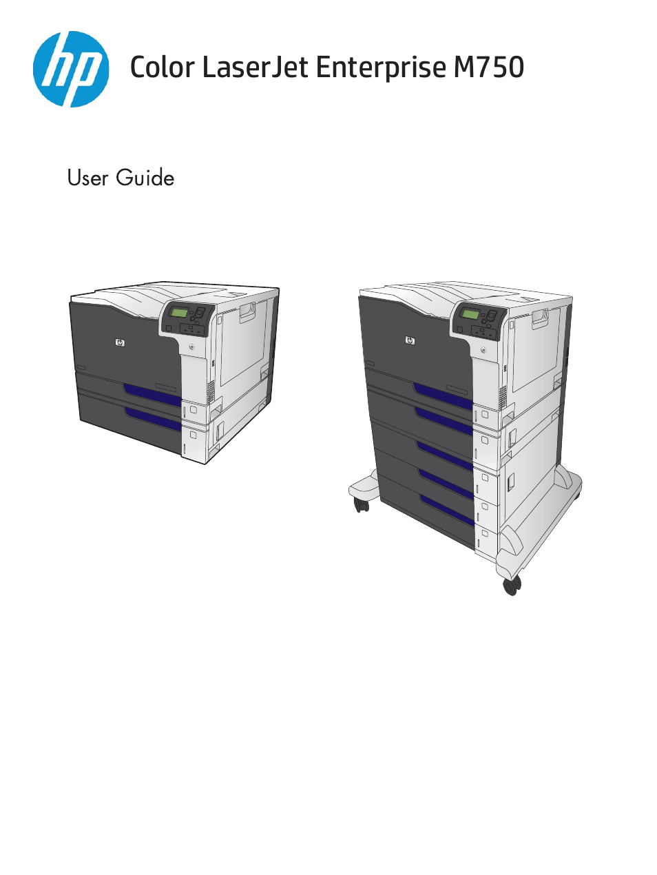 HP Color LaserJet Enterprise M750 Printer series User Manual | 134 pages