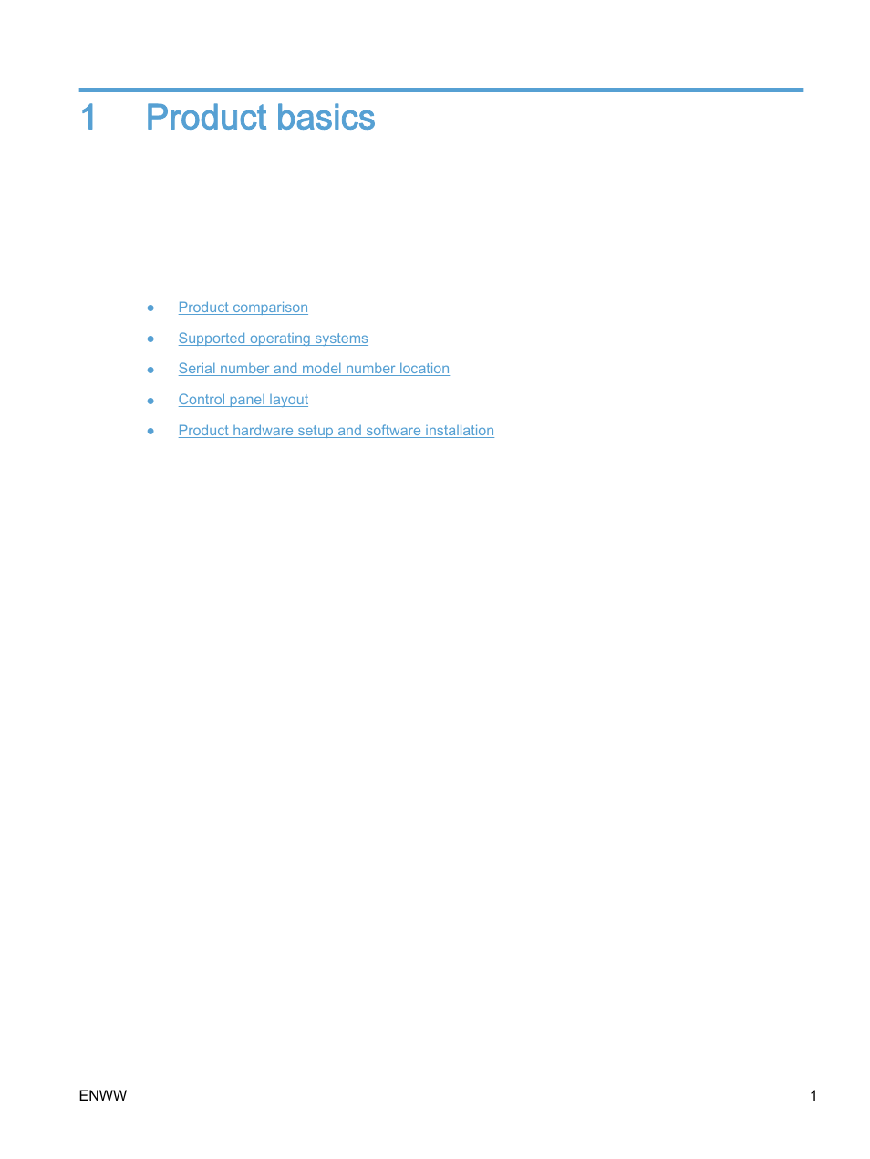 Product basics, 1 product basics | HP Color LaserJet Enterprise M750 Printer series User Manual | Page 11 / 134