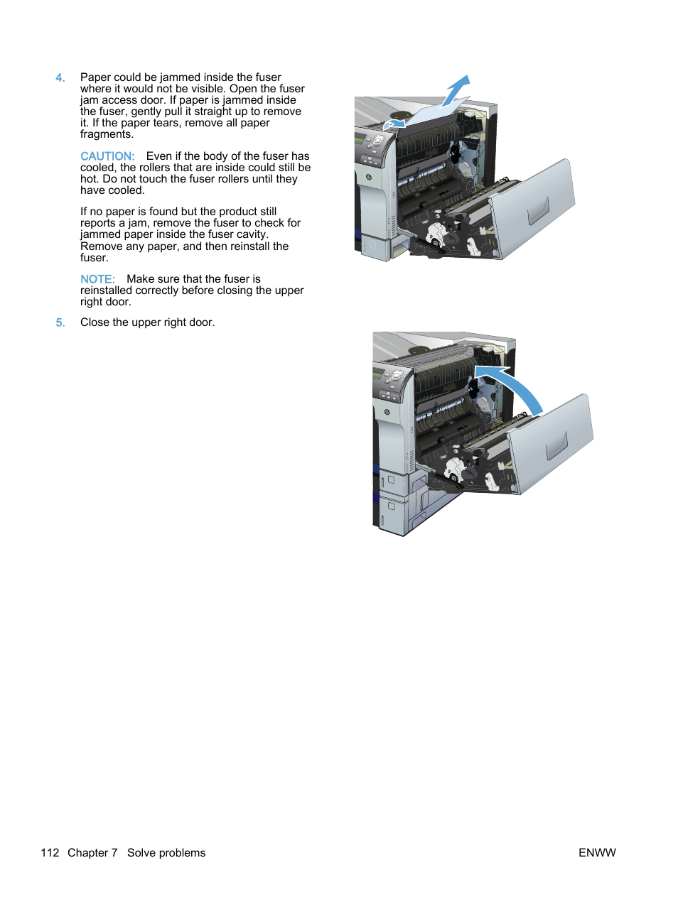 HP Color LaserJet Enterprise M750 Printer series User Manual | Page 122 / 134