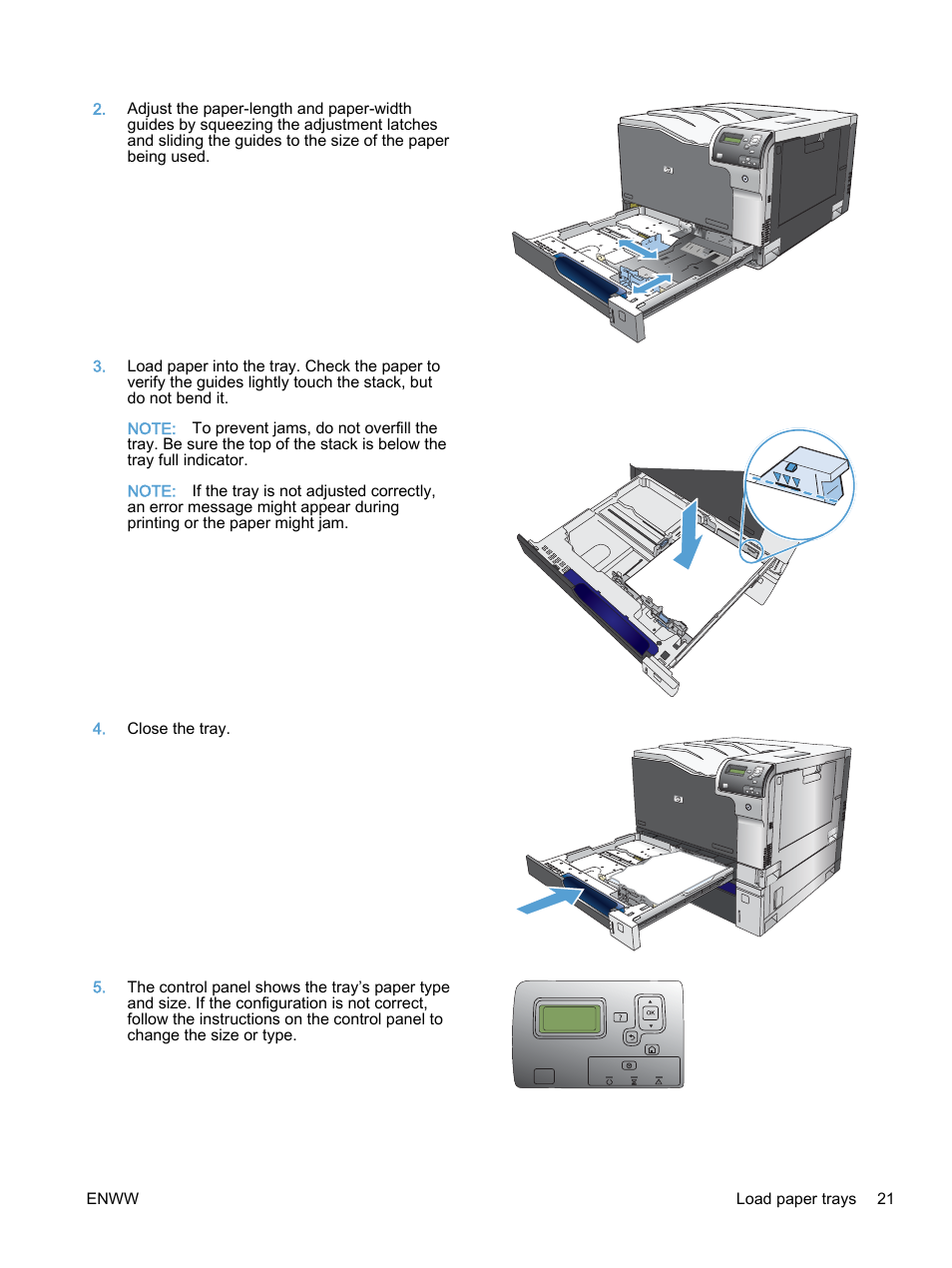 HP Color LaserJet Enterprise M750 Printer series User Manual | Page 31 / 134