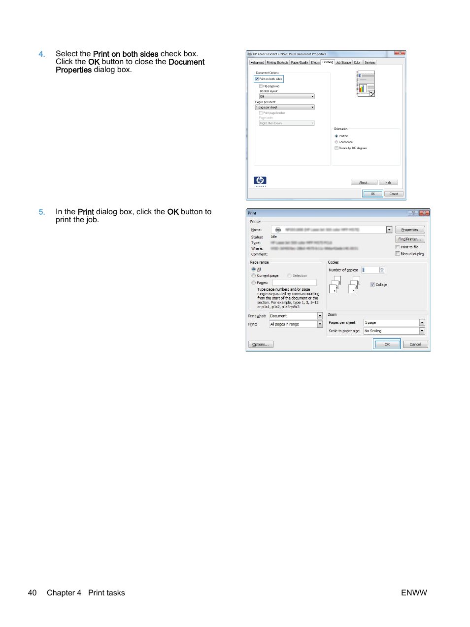 HP Color LaserJet Enterprise M750 Printer series User Manual | Page 50 / 134