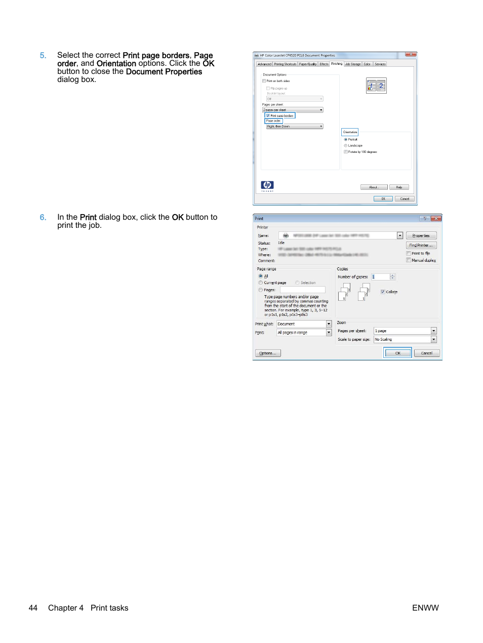 HP Color LaserJet Enterprise M750 Printer series User Manual | Page 54 / 134